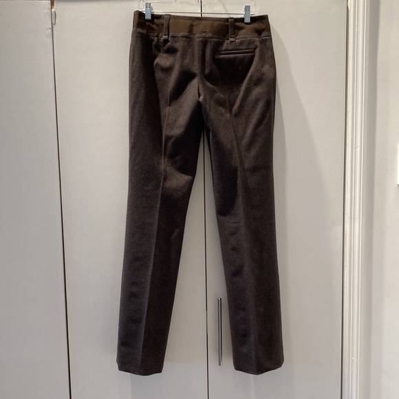 Celine Chocolate Brown Wool Dress Trousers. - Picture 2 of 8